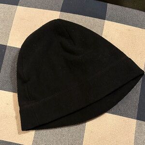 Merona Black Knit Hat with Maroon Label